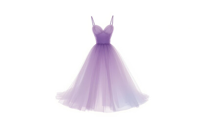 Obraz premium Lavender Dream Dress on white background 