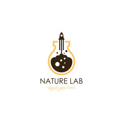 Laboratory logo design template