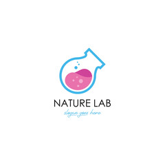 Laboratory logo design template