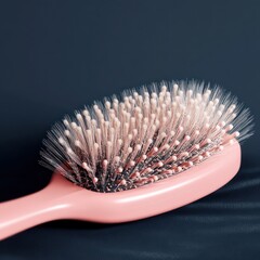 Hairbrush packaging mockup for personal care branding, with a focus on quality and appeal.