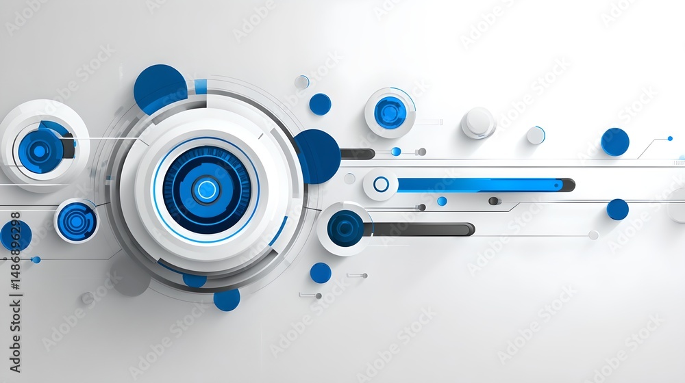 Poster white and blue abstract background ideal for transforming powerpoint presentations effectively