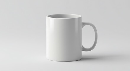 Fototapeta premium Blank white mug mockup
