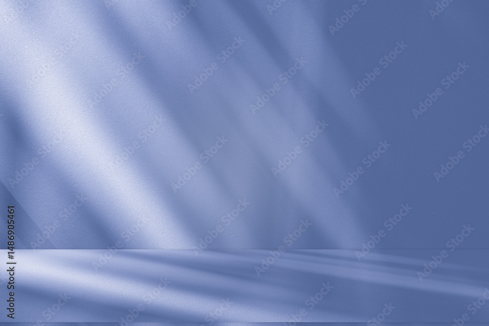 Leinwandbilder wall interior background, studio and backdrops show products. with soft light shadow from window col