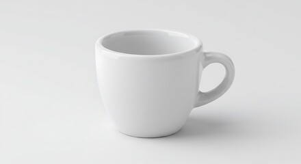 Fototapeta premium White coffee mug studio shot