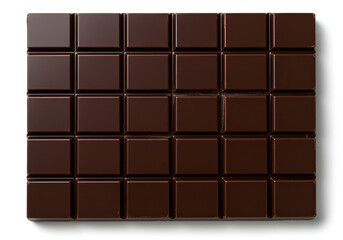 Fototapeta premium chocolate bar on white background