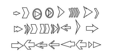 Arrow icons - Illustration graphic  design