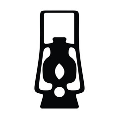 Minimalist Black and White Lantern and Briefcase Vector Illustrations – Clean Modern Icons

