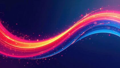 Fototapeta premium Dynamic abstract vector swoosh, vibrant colors, flowing lines, perfect for design projects , splash, technology