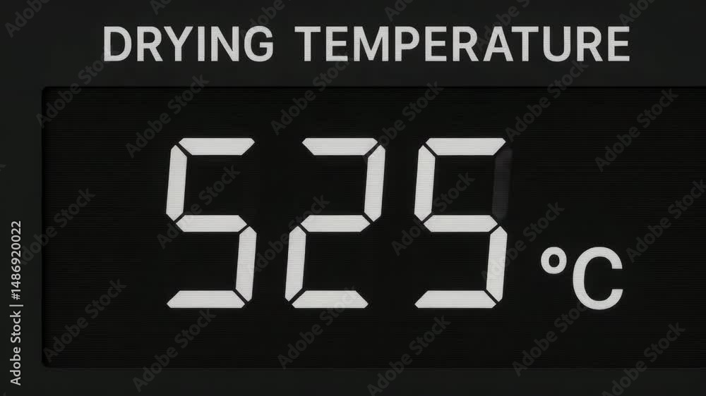 Poster drying temperature digital display screen with heat measurement at 252 to 529 degrees celsius for pr