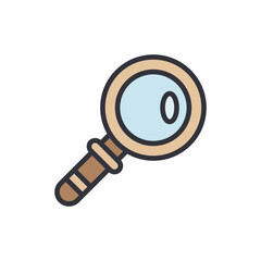 Creative Illustration Of A Magnifying Glass With A Transparent Background