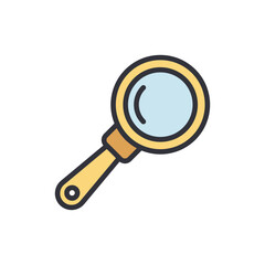 Creative Magnifying Glass Illustration Symbolizing Search And Discovery