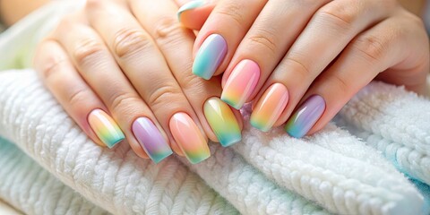 Pastel Rainbow Nails: Elegant Manicure Designs & Ideas - Trendy Summer Nail Art