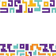 Background with colorful lines shapes abstract stylish mosaic flat design.