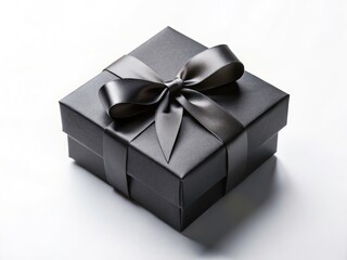 Luxury Black Gift Box Packaging, Empty Premium Black Gift Box Mockup, Black Cardboard Gift Box Product Photography, Blank Black Present Box for Branding