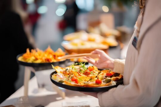 Standee mockup for advertising local food events and culinary tasting promotions.