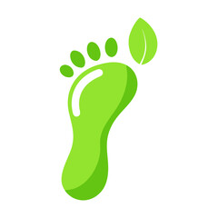 Eco Footprint - Carbon Reduction Icon