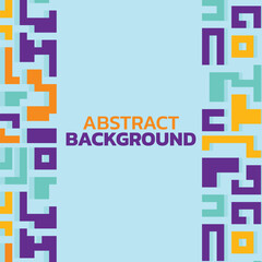 Background with colorful lines shapes abstract stylish mosaic flat design.