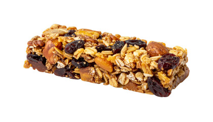 granola bar isolated on white background