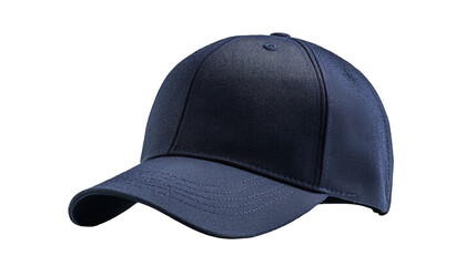 Baseball Cap in Dark Blue Isolated on Transparent PNG Background
