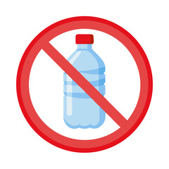 No Plastic Symbol - Anti Pollution Icon