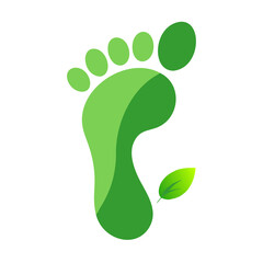 Eco Footprint - Carbon Reduction Icon