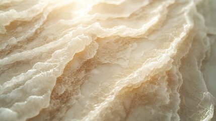 Obraz premium Creamy Beige Ocean Waves Close Up Texture Background