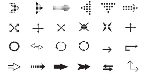 Arrow icon Set. Collection different arrows sign. Black vector arrows , vector illustration. Beautiful arrow vector collections.