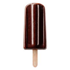 Obraz premium Delicious Chocolate Ice Cream Bar on Wooden Stick