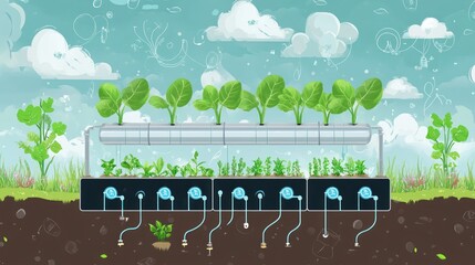 Innovative Hydroponic Farming System: A Sustainable Solution for Food Production