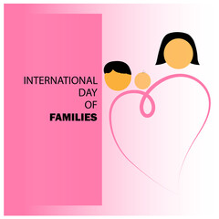 15 May International FAMILY day vector art