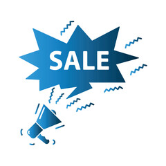 Megaphone icon design template