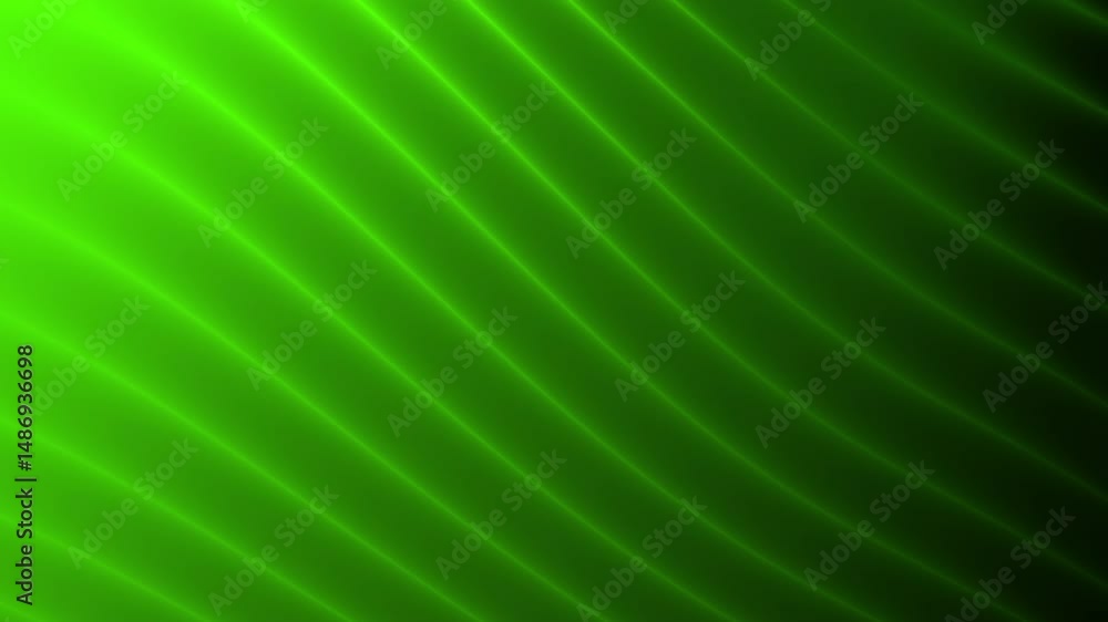 Poster bright green abstract background with diagonal glowing lines creates a futuristic and vibrant visual