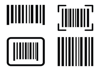 Barcode and QR Code Icons Set – Realistic and Editable Vector Labels for Product Tags and Web Design.