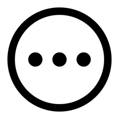 Three Dots Menu Icon UI Element