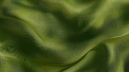 Textured olive green fabric drape soft lighting abstract background