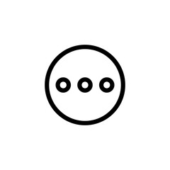 Three Dots Menu Icon UI Element
