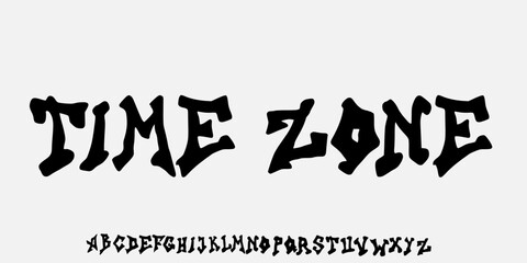 Gothic font, Savage, medieval dark y2k alphabet, letter typography print, dark vintage scary typeface. Rock poster sign, handwritten graffiti, hardcore calligraphy. Gothic font design