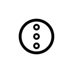 Three Dots Menu Icon UI Element