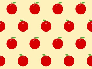 リンゴのシームレスパターン　A-3
