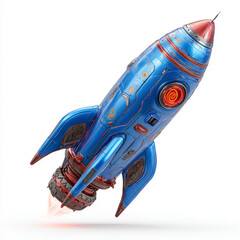 rocket isolated on white background