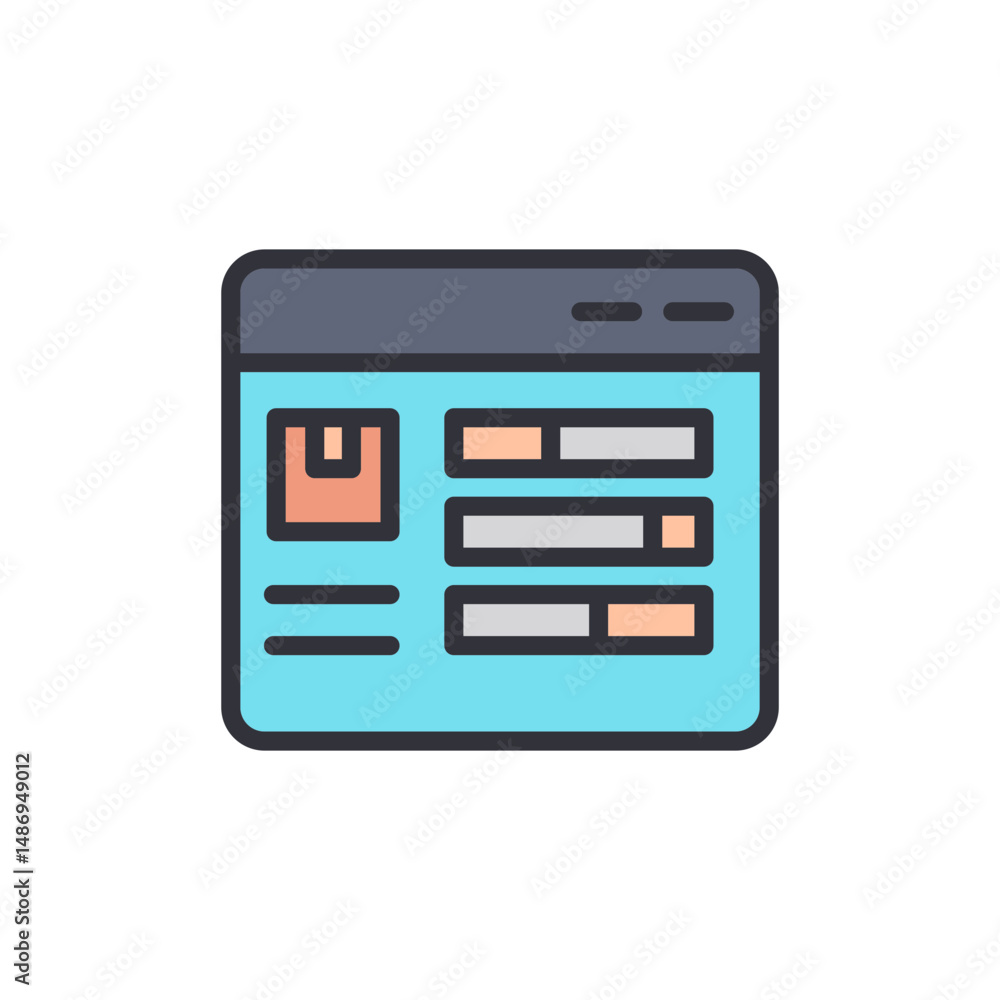 Poster order tracking interface on web browser displaying delivery progress