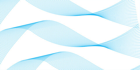 Modern white background, wavy lines. Line art background. Wave with lines created using blend tool.