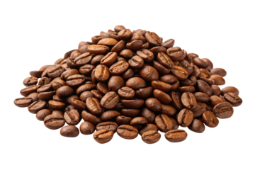 coffee beans on white background