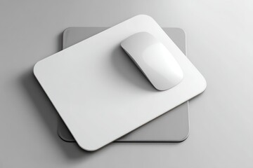 3D rendered cartoon mousepad mockup with available space for your custom design or branding.