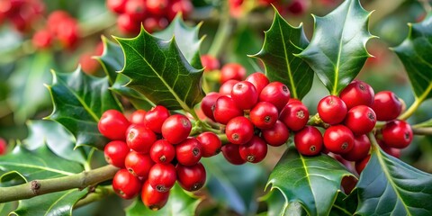Obraz premium red berries on a bush