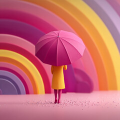 girl with umbrella