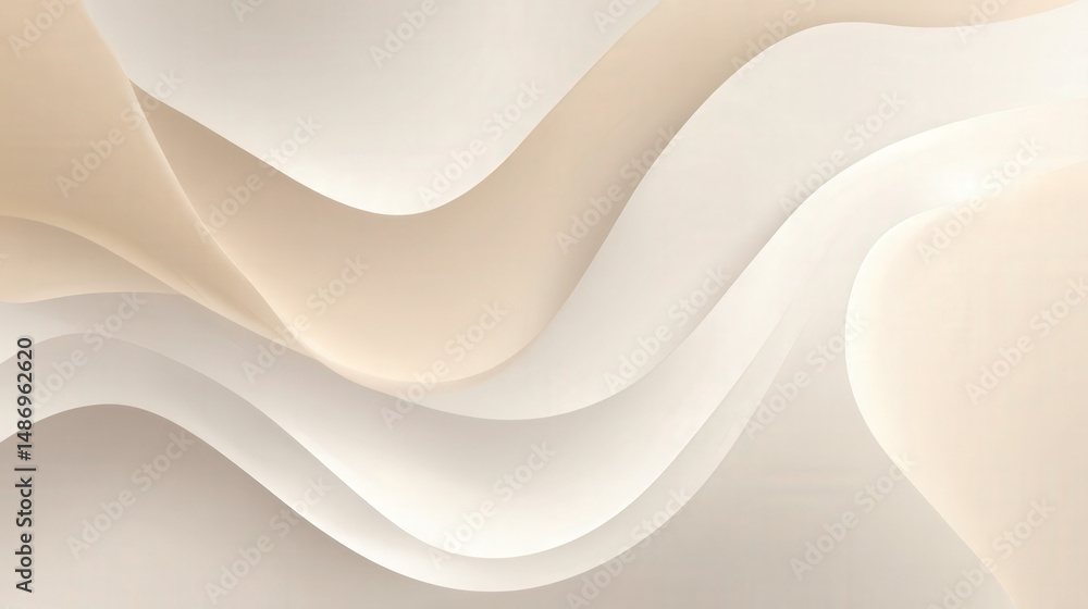 Poster elegant soft gradient beige background with controlled light and subtle curves for design projects