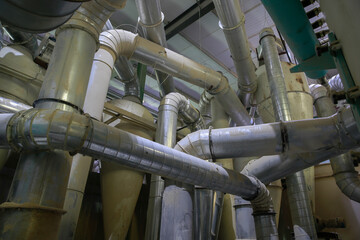 Naklejka premium Equipment in the factory production