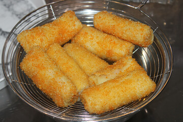 Risoles are cooked. Delicious fried risol