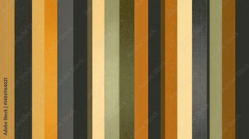 Poster vertical stripe pattern in warm muted colors creating a sense of calm and chaos for creative project